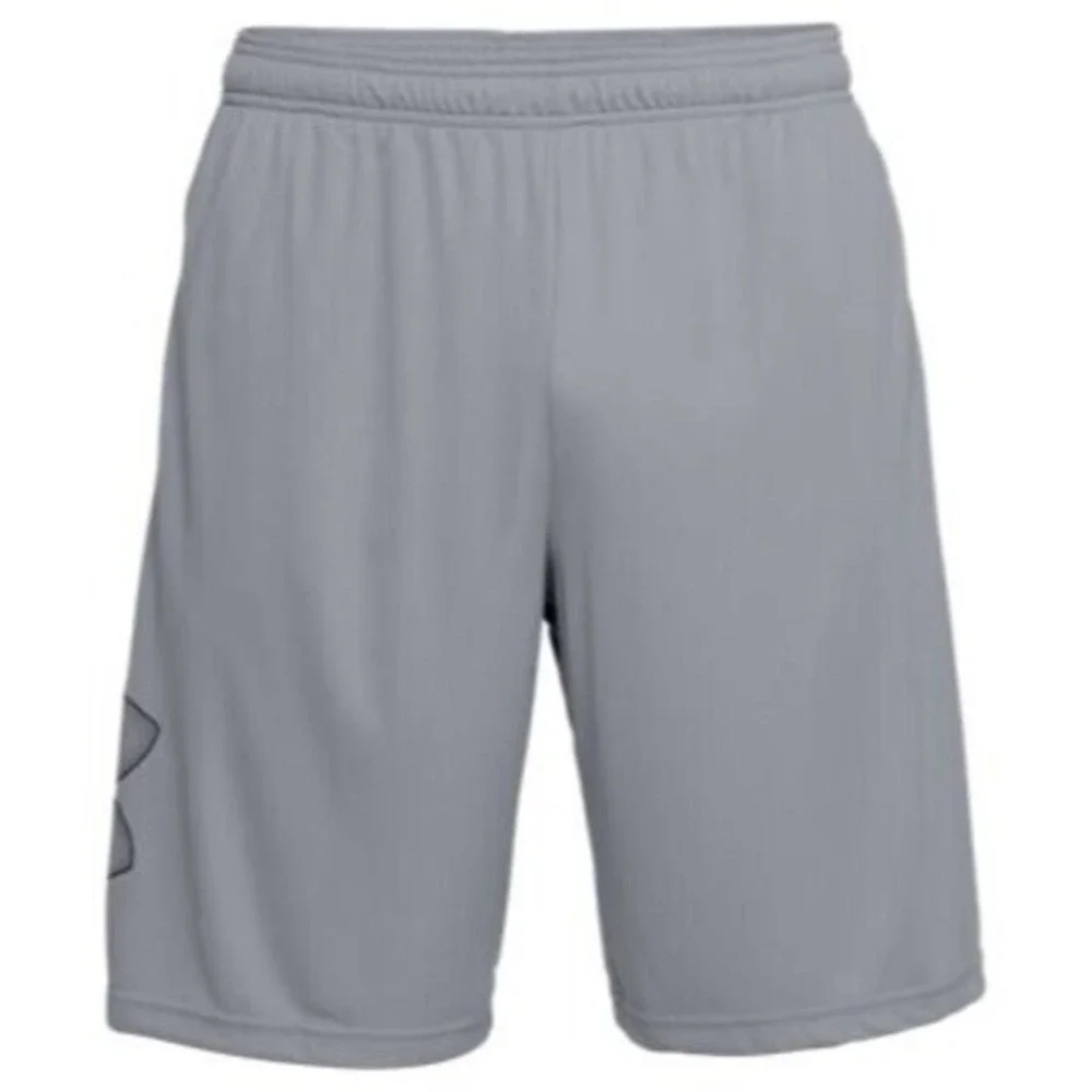 Under Armour Men Fitness Active Training Shorts, Gray, Size medium